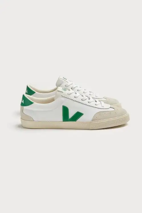 VOLLEY CANVAS WHITE EMERAUDE MUJER