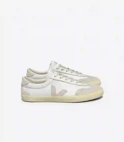 VOLLEY LEATHER WHITE NATURAL MUJER