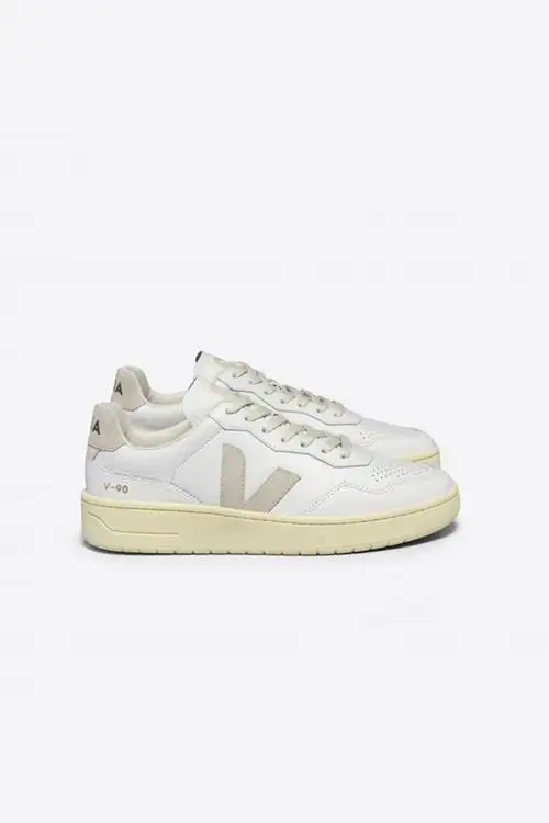 V-90 LEATHER WHITE NATURAL HOMBRE