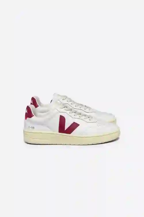 V-90 LEATHER WHITE MARSALA MUJER