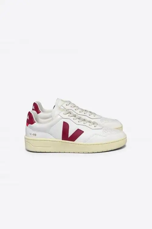 V-90 LEATHER WHITE MARSALA HOMBRE