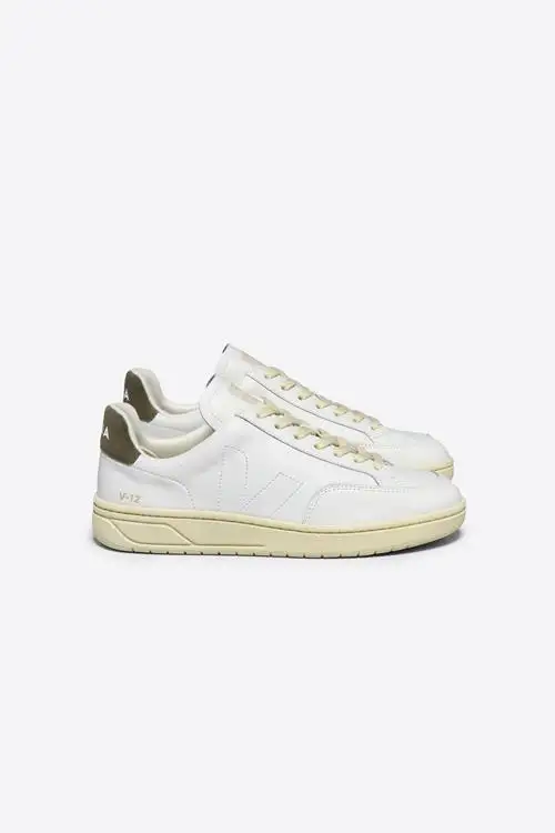 V-12 STITCH WHITE KAKI HOMBRE