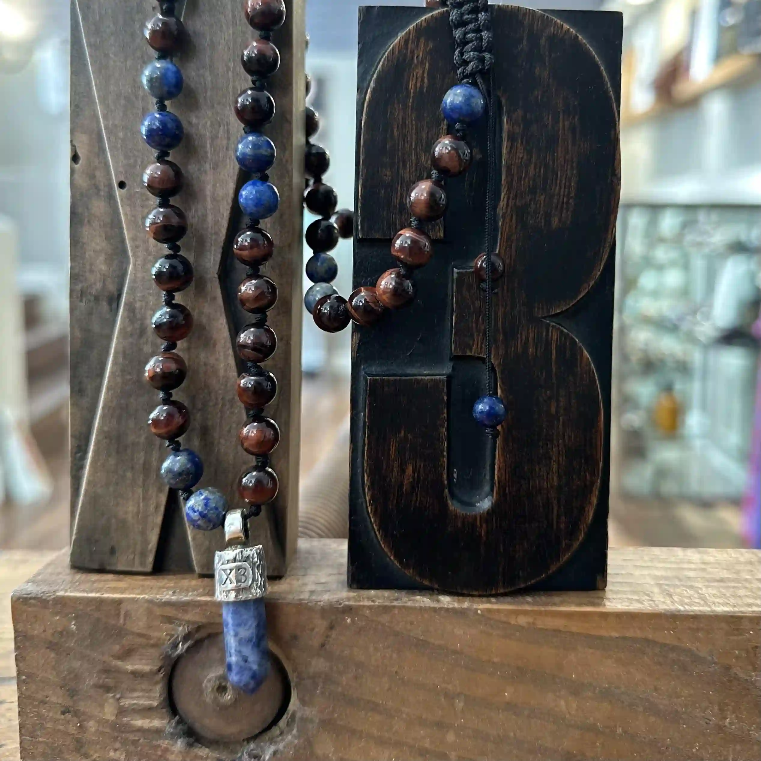 Collar hombre Lapislázuli