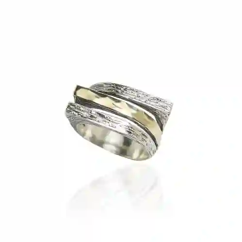 Anillo Gabriela Oro y Plata
