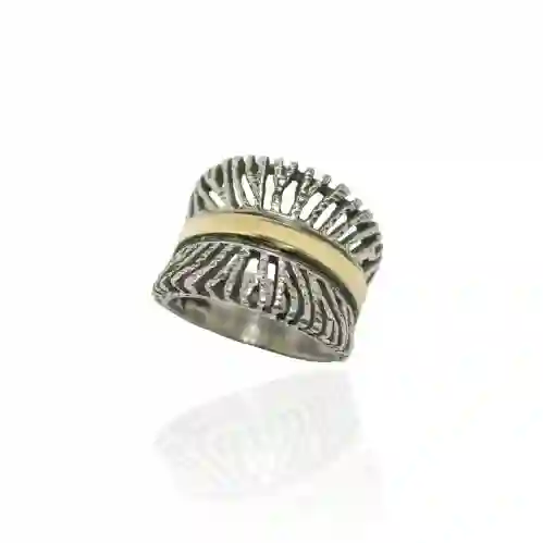 Anillo Gabriela styliano Oro y Plata
