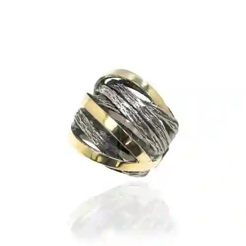 Anillo styliano uro y plata