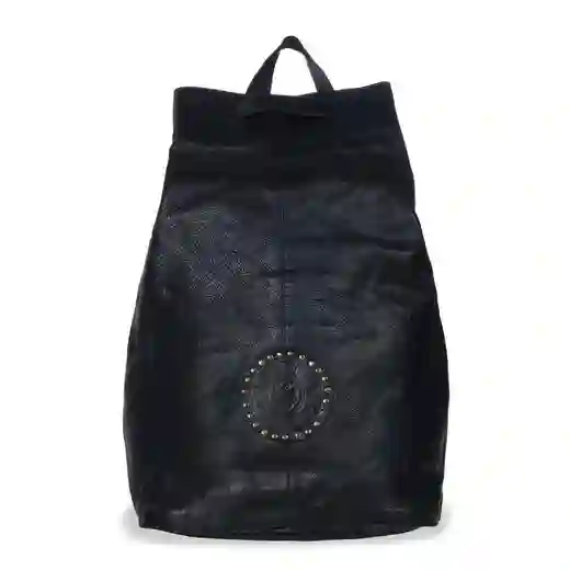 Mochila Hombre Cuero Negro
