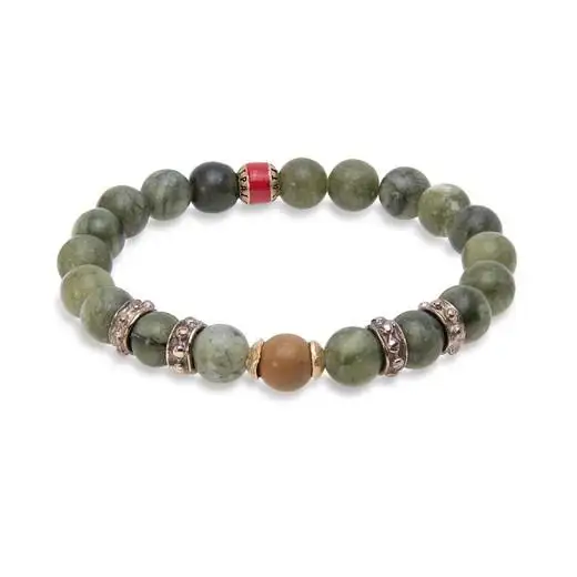 Pulsera Cuentas de Jade Platadepalo