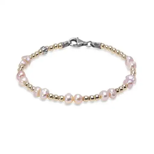Pulsera perlas y hematita