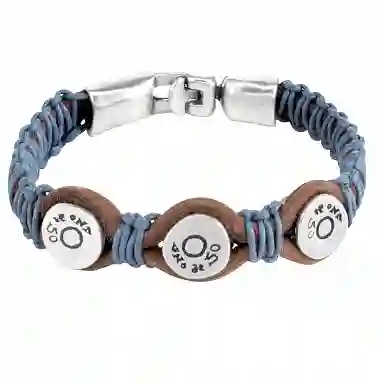Pulsera Balas Plata Uno de 50