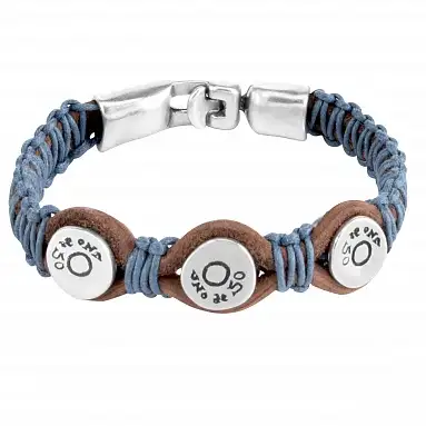 Pulsera Balas Plata Uno de 50