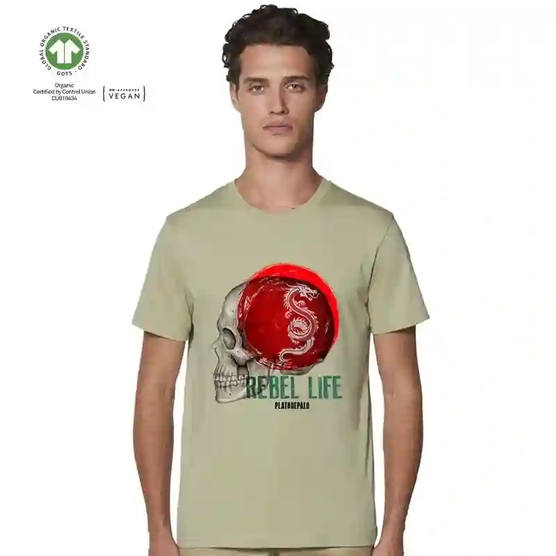Camiseta Con Calavera Revel Life