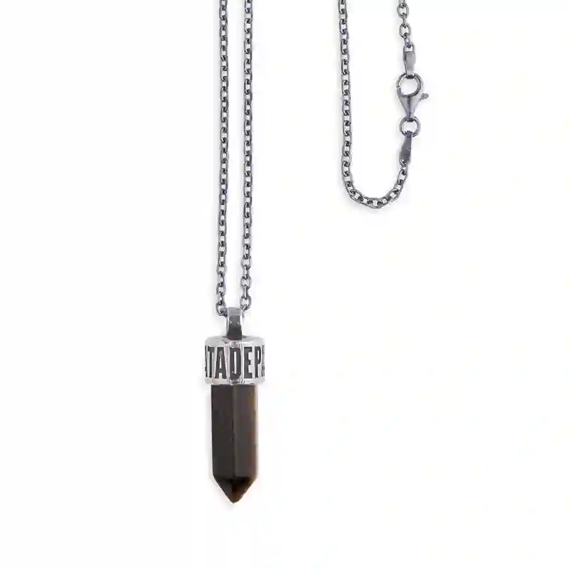 Collar hombre plata platadepalo roma