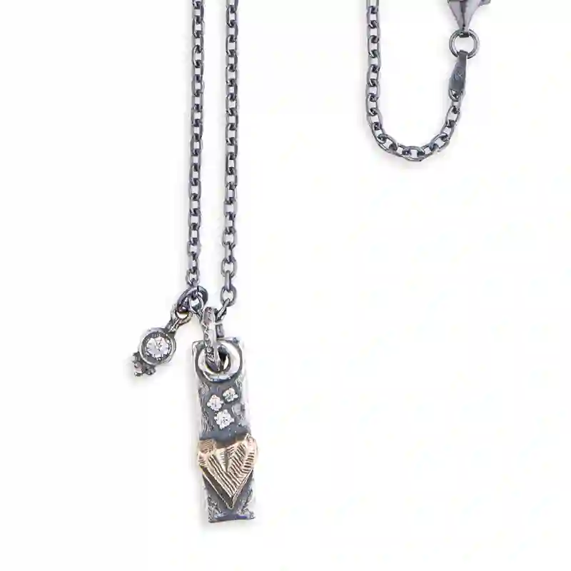 Collar Corazón Platadepalo Porter