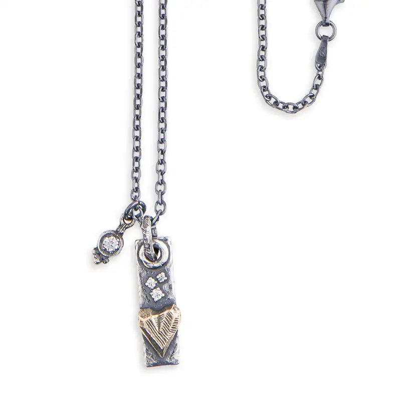 Collar Corazón Platadepalo Porter