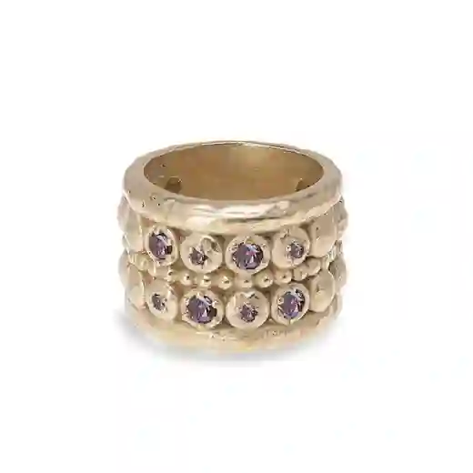 Anillo Mujer Bronce Dorado