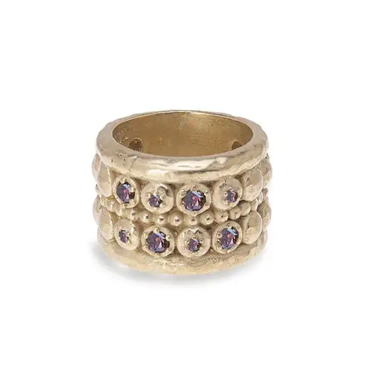 Anillo Mujer Bronce Dorado
