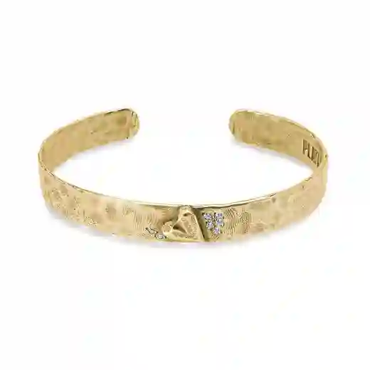 Brazalete Rigida Bronce Platadepalo