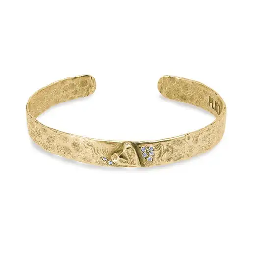 Brazalete Rigida Bronce Platadepalo