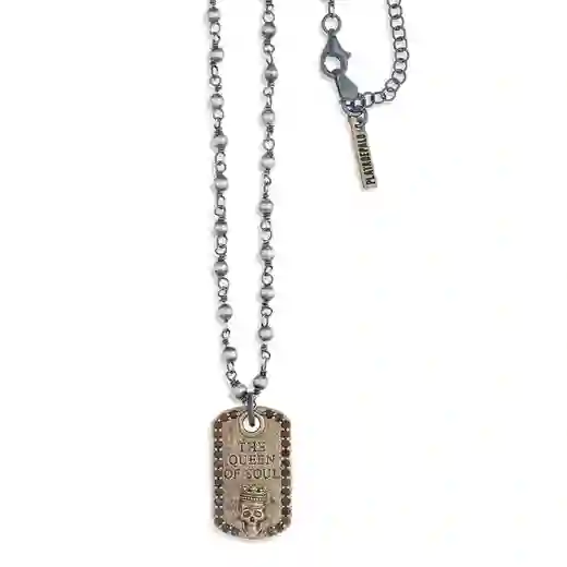 Collar Hombre Calavera Platadepalo Bronce Icleu