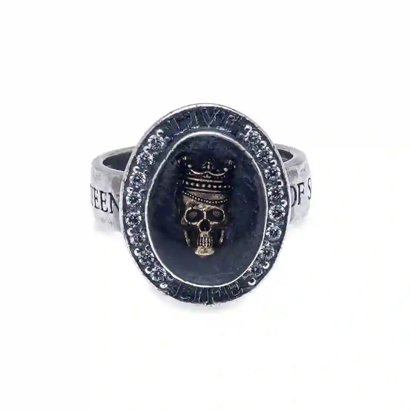 Anillo calavera plata platadepalo