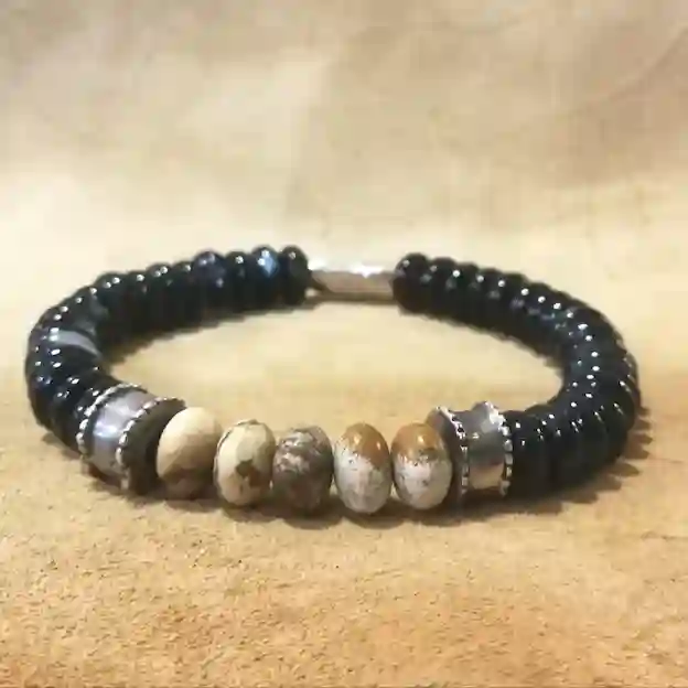 Pulsera Ónix y jaspe