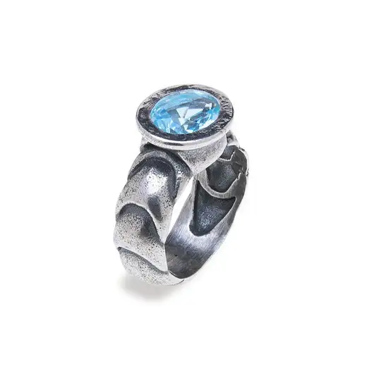 Anillo tango cuarzo hidrotérmico