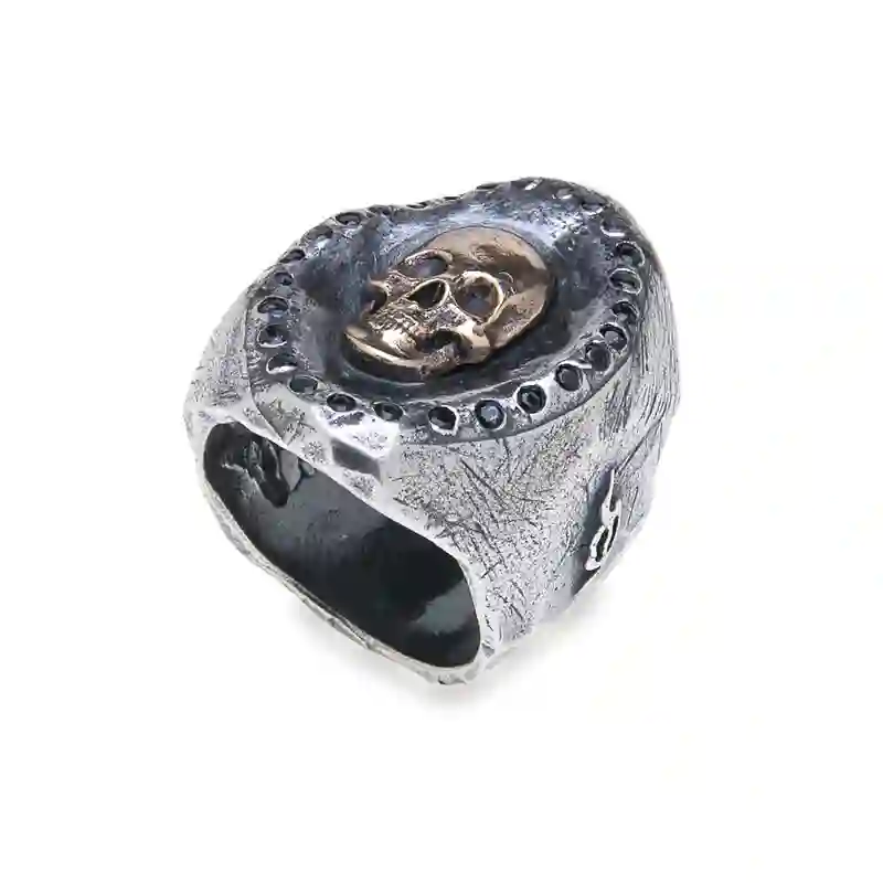 Anillo Platadepalo Calavera SR015X