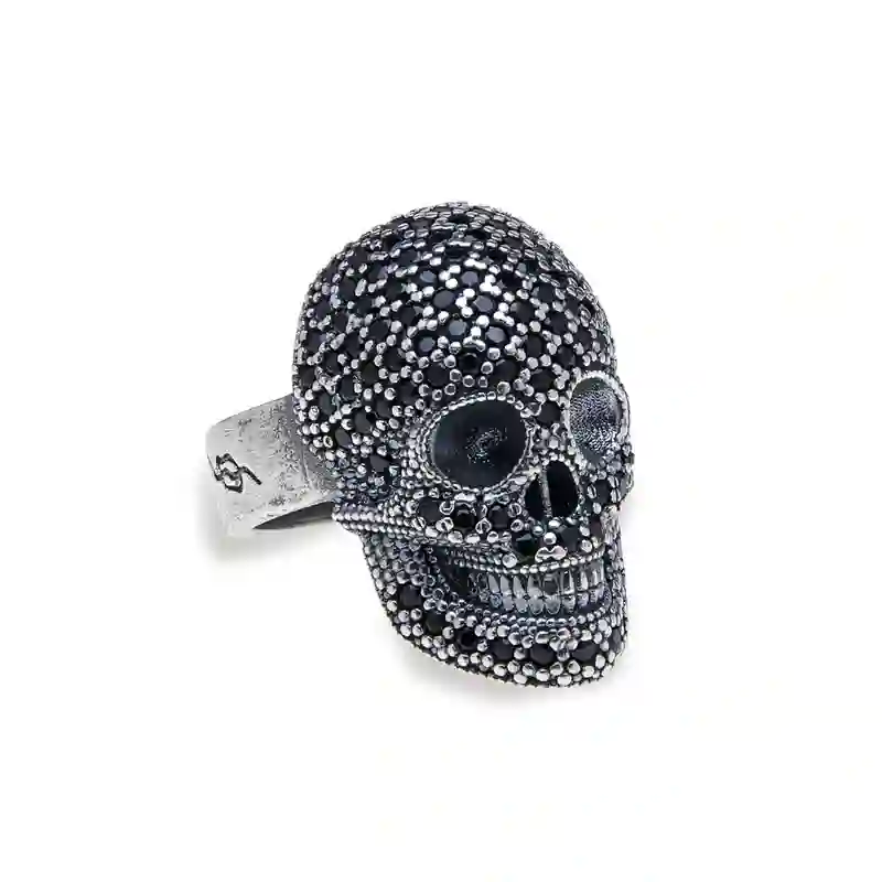 Anillo Platadepalo Calavera SR014N