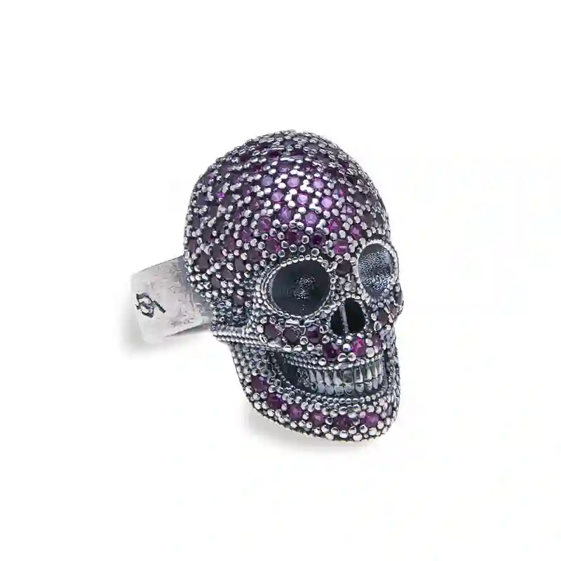 Anillo Platadepalo Calavera SR014R
