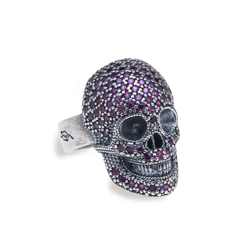 Anillo Platadepalo Calavera SR014R