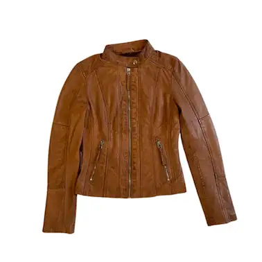 Cazadora Mao Color Cuero