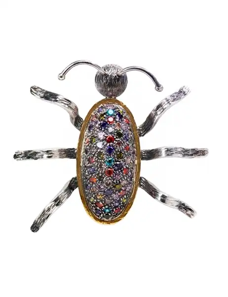 Broche con circonias