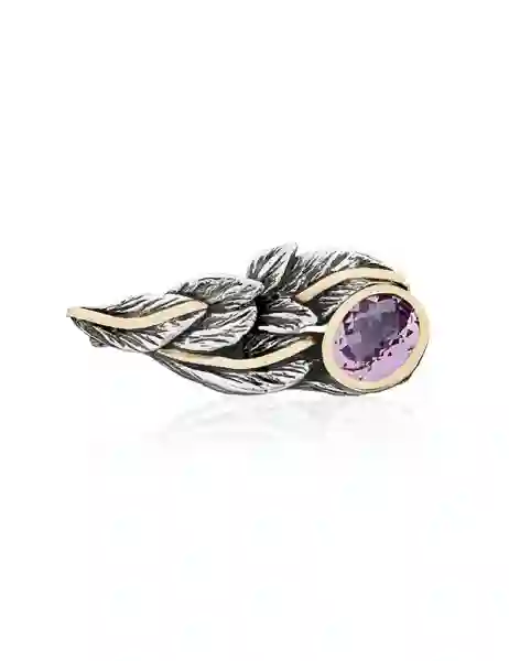Broche con amatista