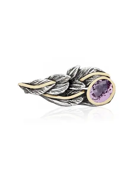 Broche con amatista