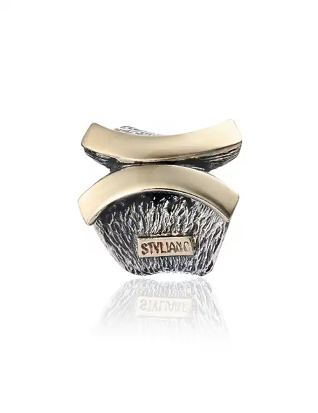 Anillo Gabriela Styliano Plata y Oro