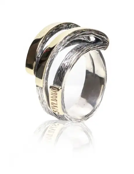 Anillo styliano uro y plata