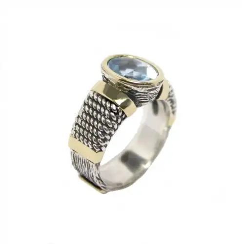 Anillo gabriela styliano topacio