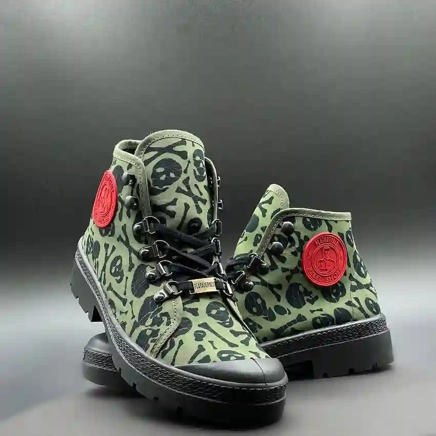 Bota Baja Calavera Platadepalo