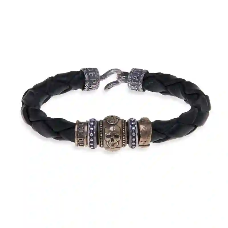 Calavera Platadepalo Pulsera SB040X