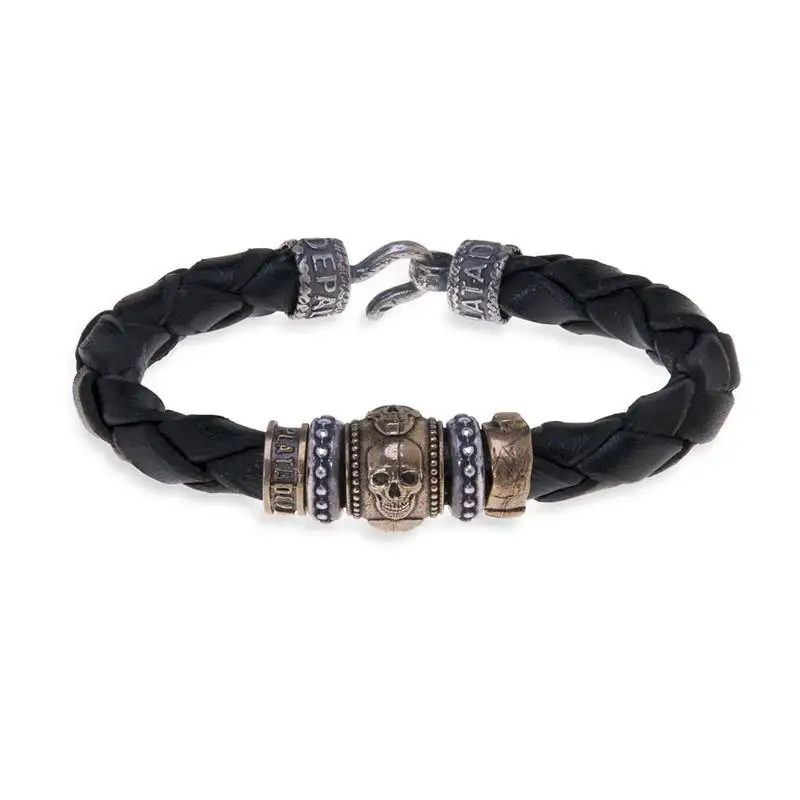 Calavera Platadepalo Pulsera SB040X