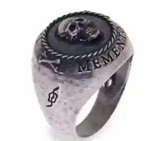 Sr007x anillo platadepalo cráneo