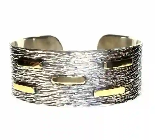 Brazalete Plata y Oro Styliano Esc12