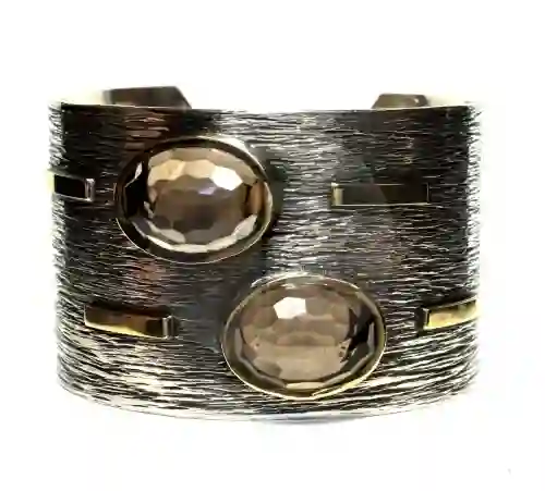 Brazalete Plata y Oro Styliano Esc11