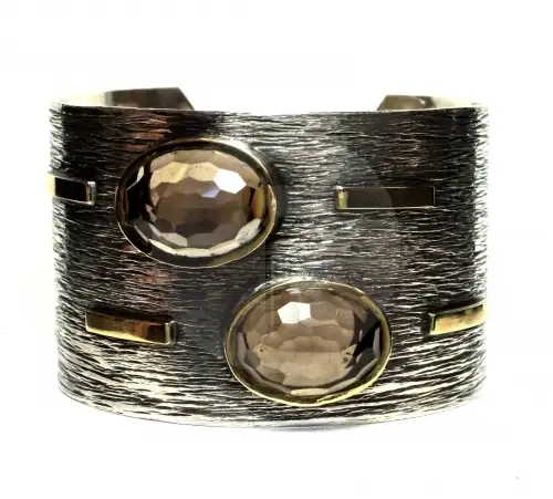 Brazalete Plata y Oro Styliano Esc11