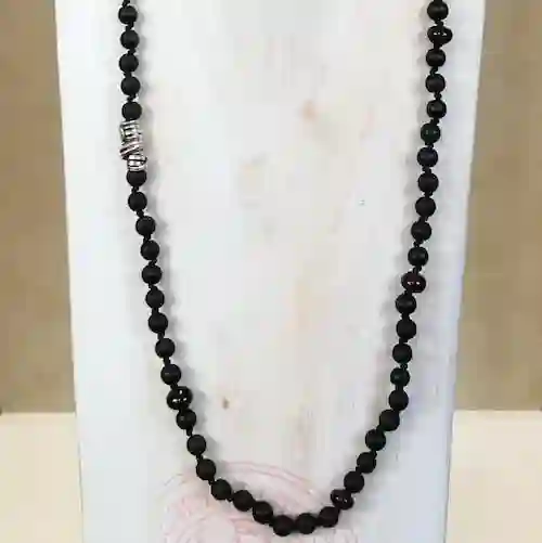 Collar Ónix y plata