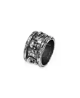 Anillo hombre plata con calaveras