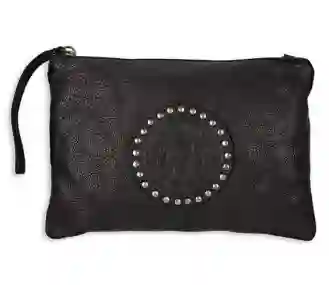 Bolso Monedero Piel Negro ACS7