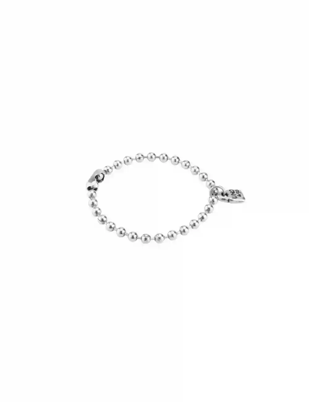 Pulsera Bolas Plata Uno de 50