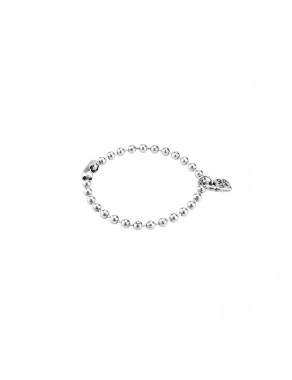 Pulsera Bolas Plata Uno de 50